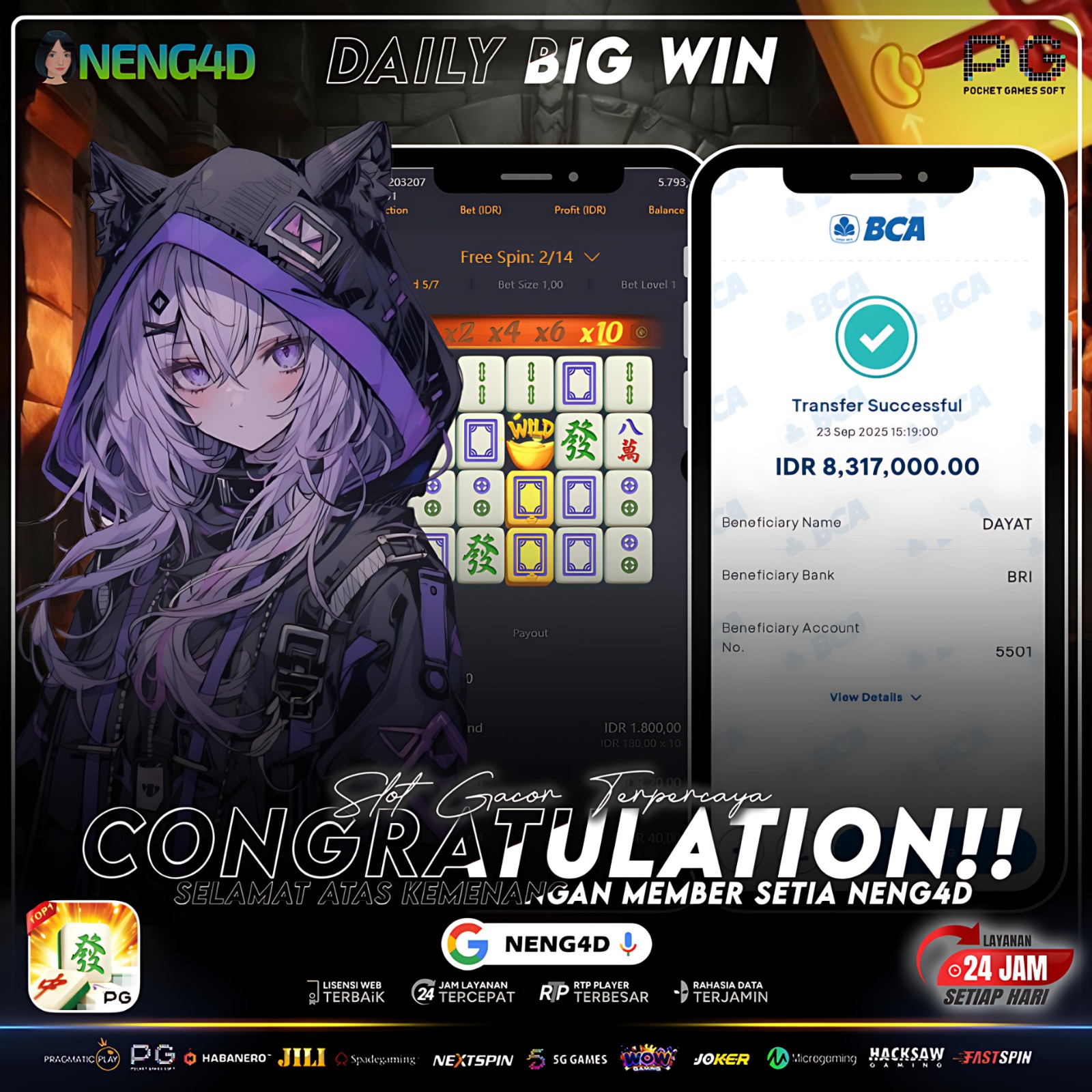 PG SOFT - JACKPOT SLOT MAHJONG WAYS Rp.8.317.000