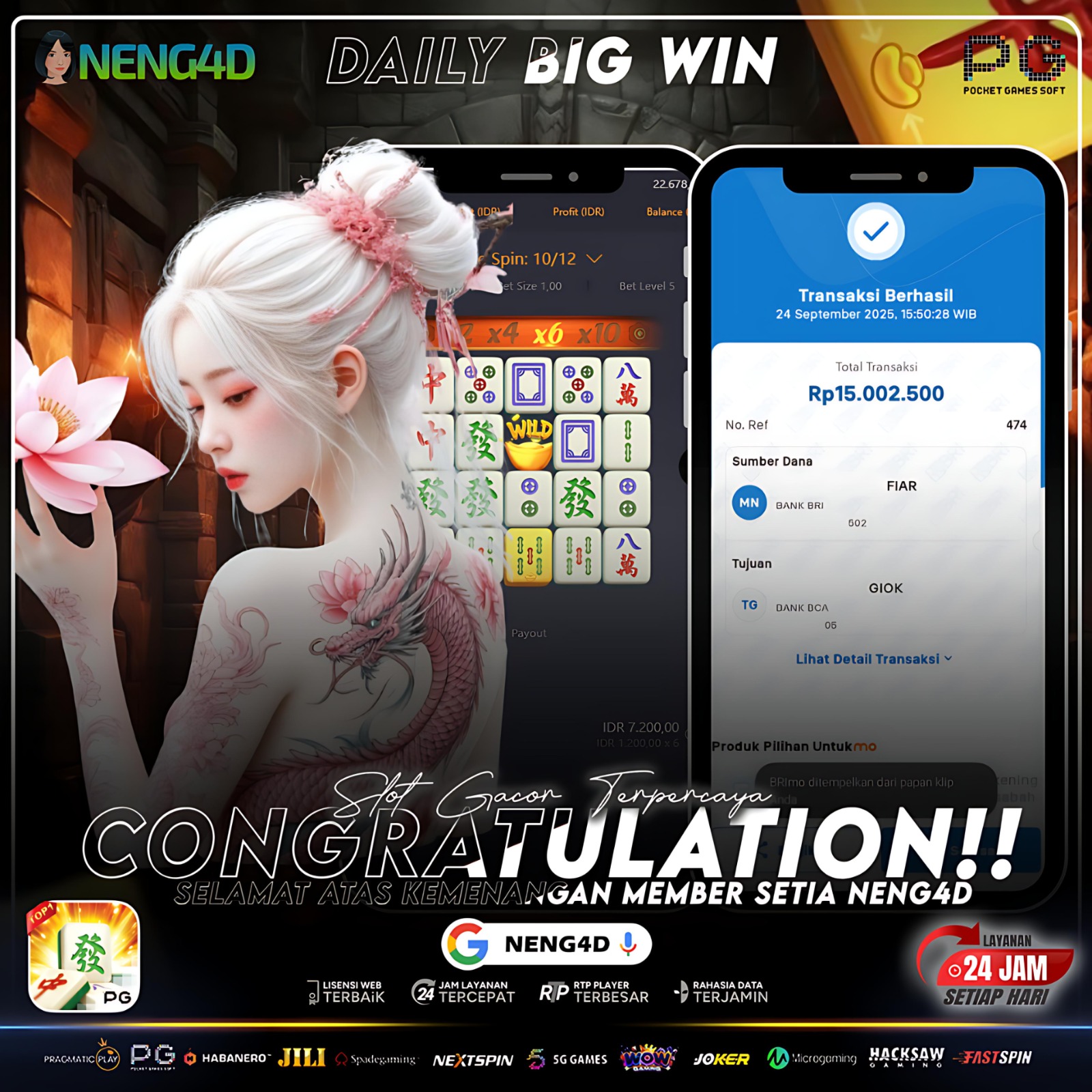 PG SOFT - JACKPOT MAHJONG WAYS 1 Rp.15.000.000