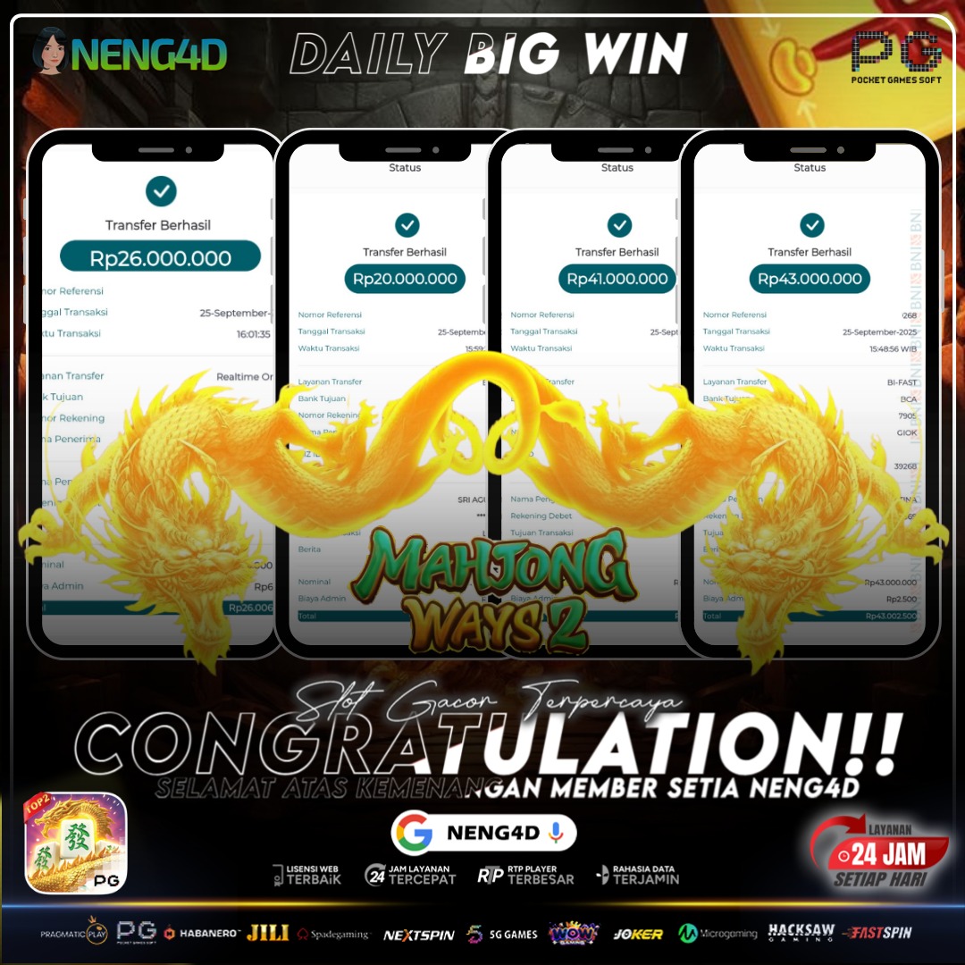 PG SOFT - MAHJONG WAYS 2 TEMBUS Rp.130.000.000