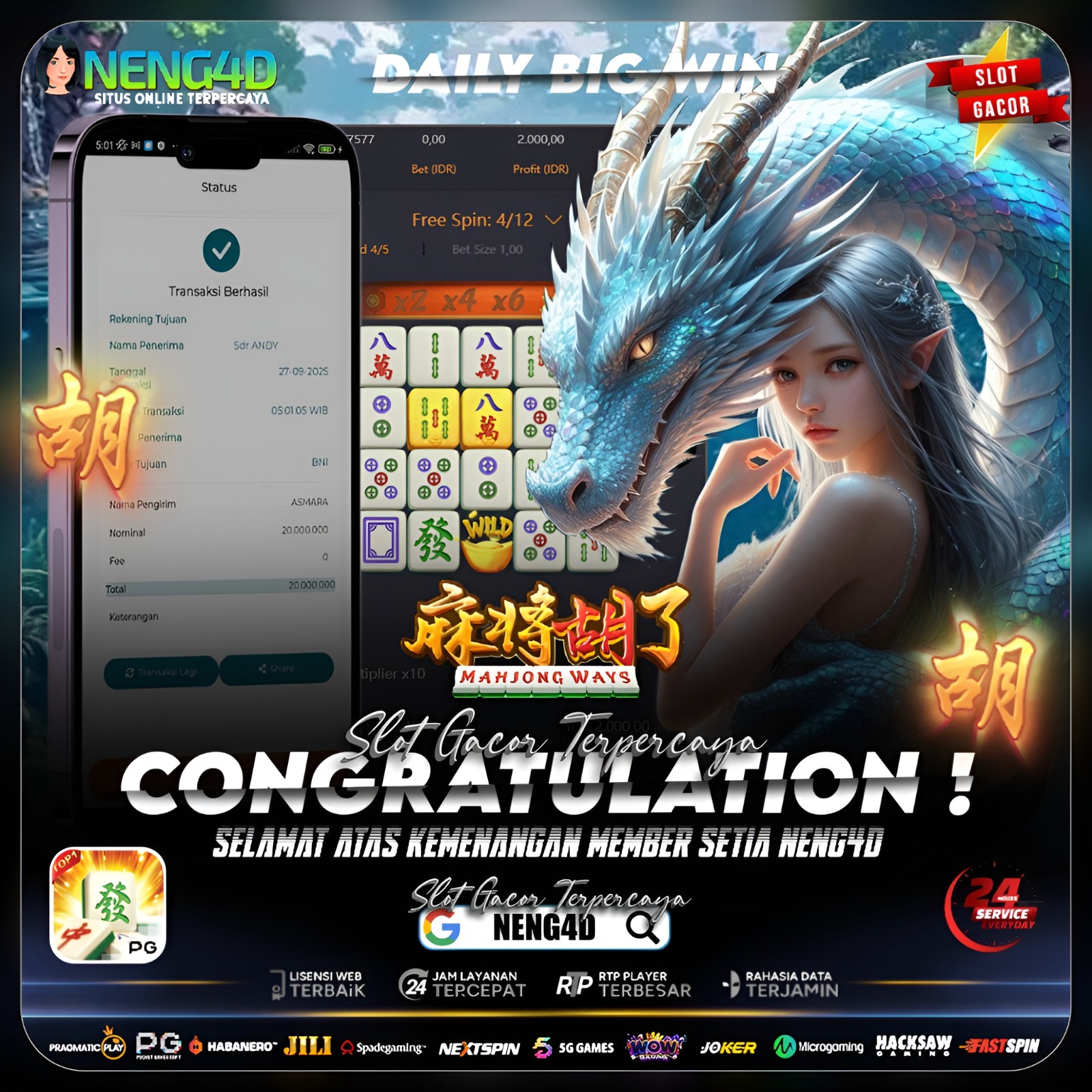 JP BESAR BARENG NENG4D DI MAHJONG WAYS 1