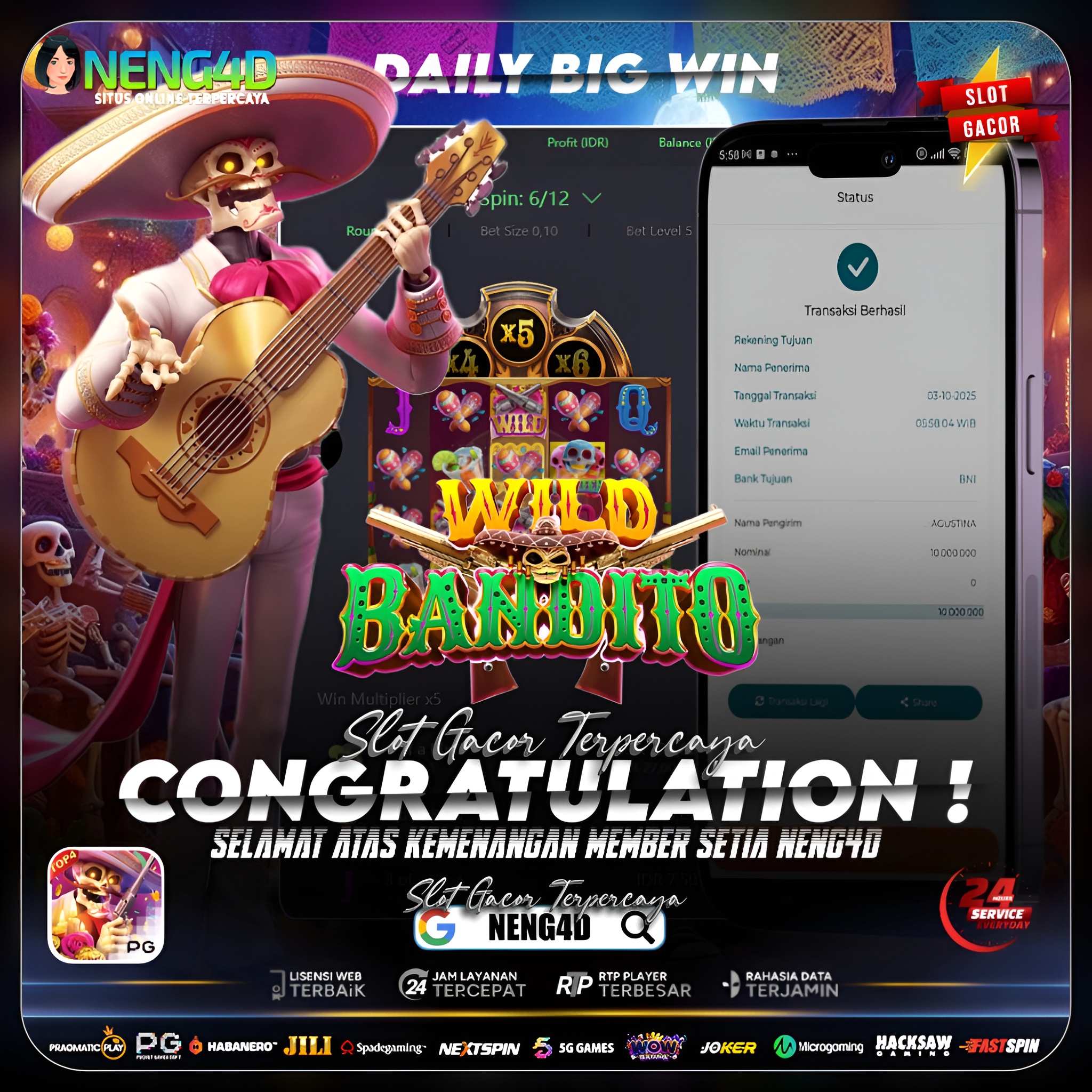 KEMENANGAN HEBAT WILD BANDITO