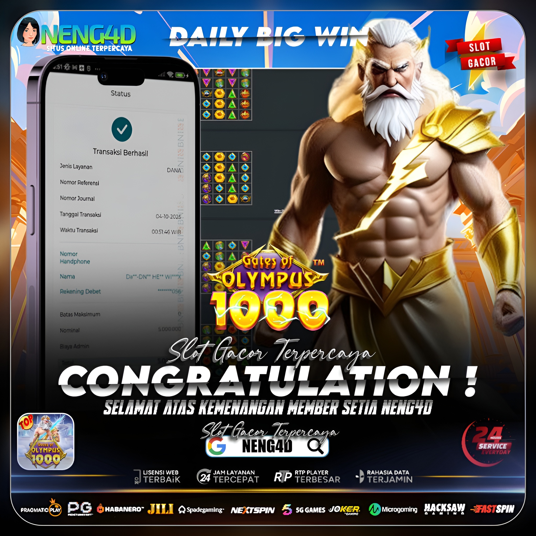 KEMENANGAN MENGGUNCANG GATES OF OLYMPUS 1000