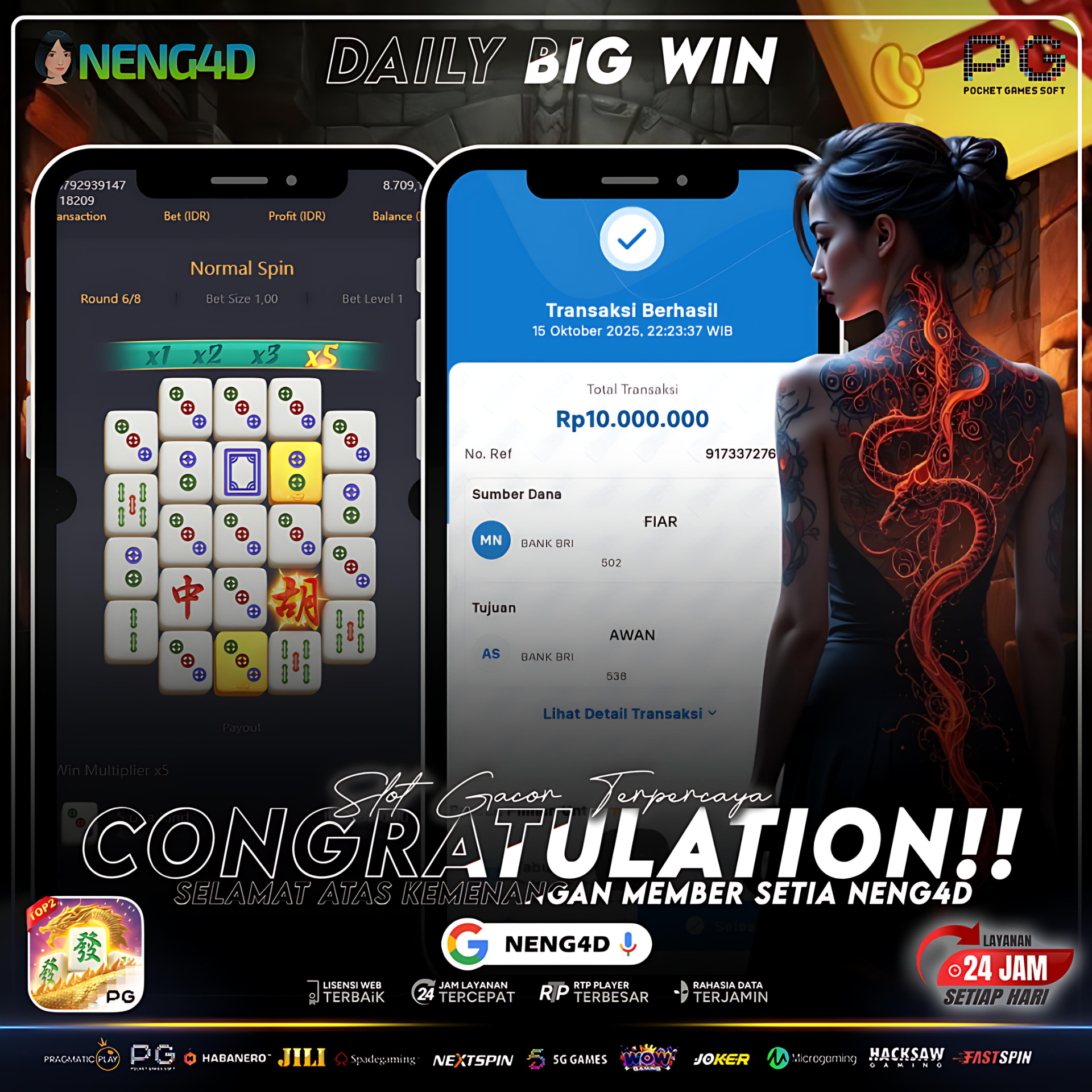 Ledakan Hoki Dahsyat! Mahjong Ways 2 Hadirkan Jackpot 10 Juta untuk Member Setia NENG4D