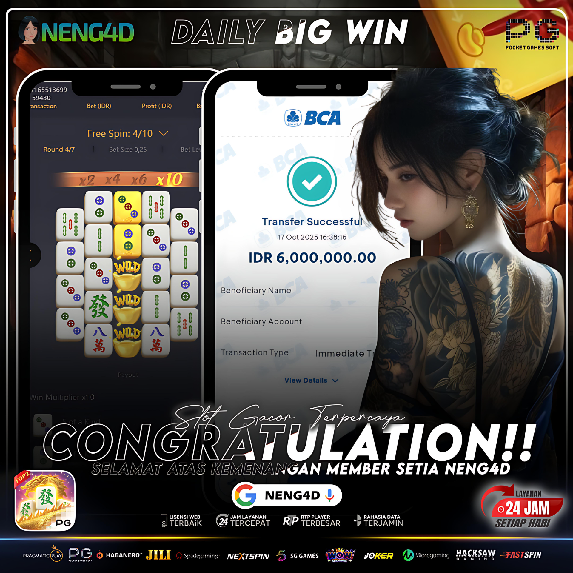 HOKI MELEDAK! MEMBER NENG4D MENANG BESAR 6 JUTA DI MAHJONG WAYS 2 PG SOFT!