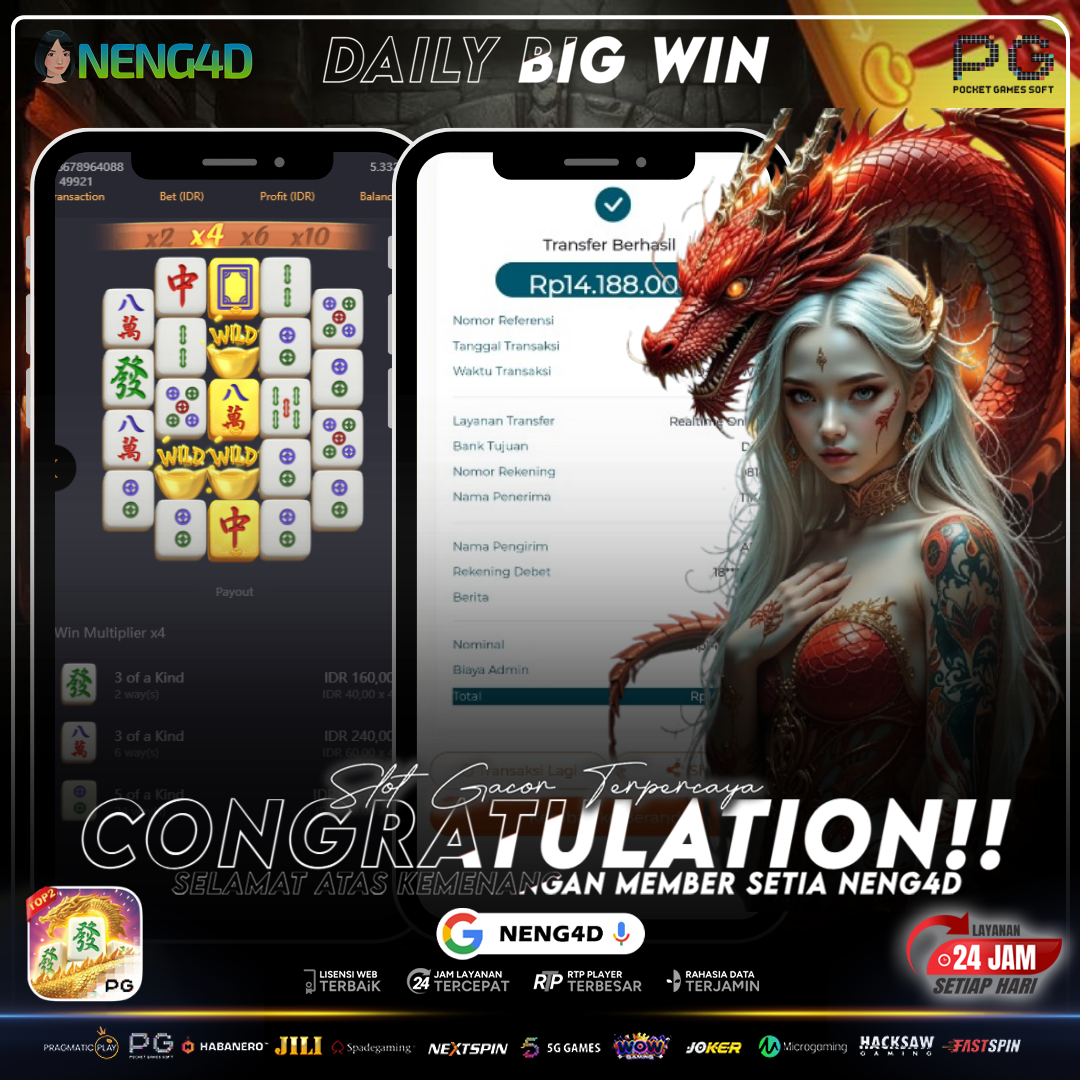 Ledakan Hoki Dahsyat! Mahjong Ways 2 Hadirkan Jackpot 14 Juta untuk Member Setia NENG4D