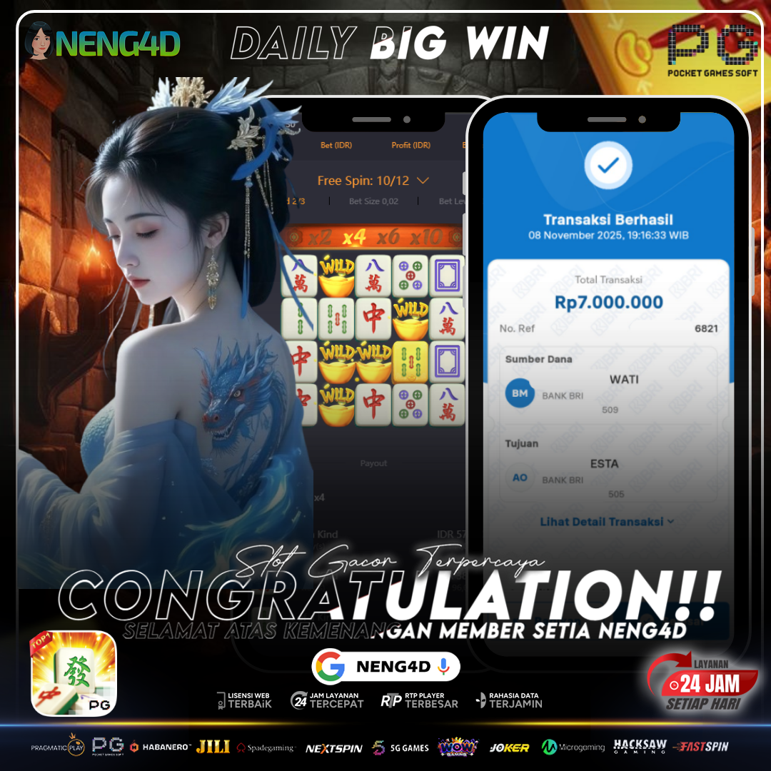 Kemenangan 7 Juta di Mahjong Ways PG Soft