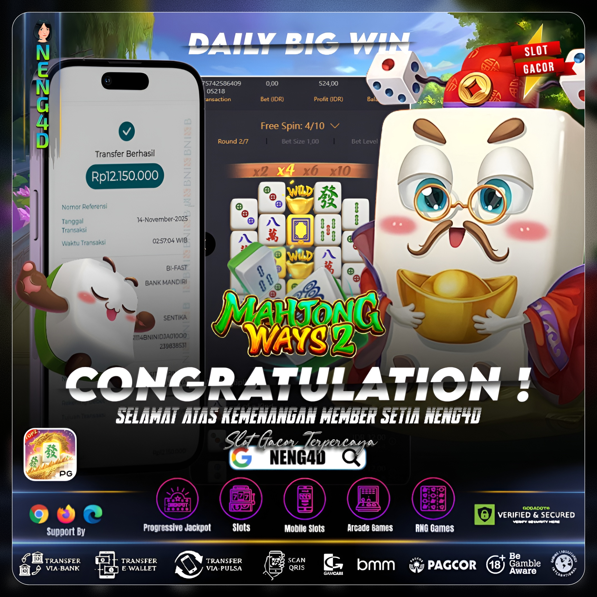 MENANG BESAR DI MAHJONG WAYS 2 NENG4D