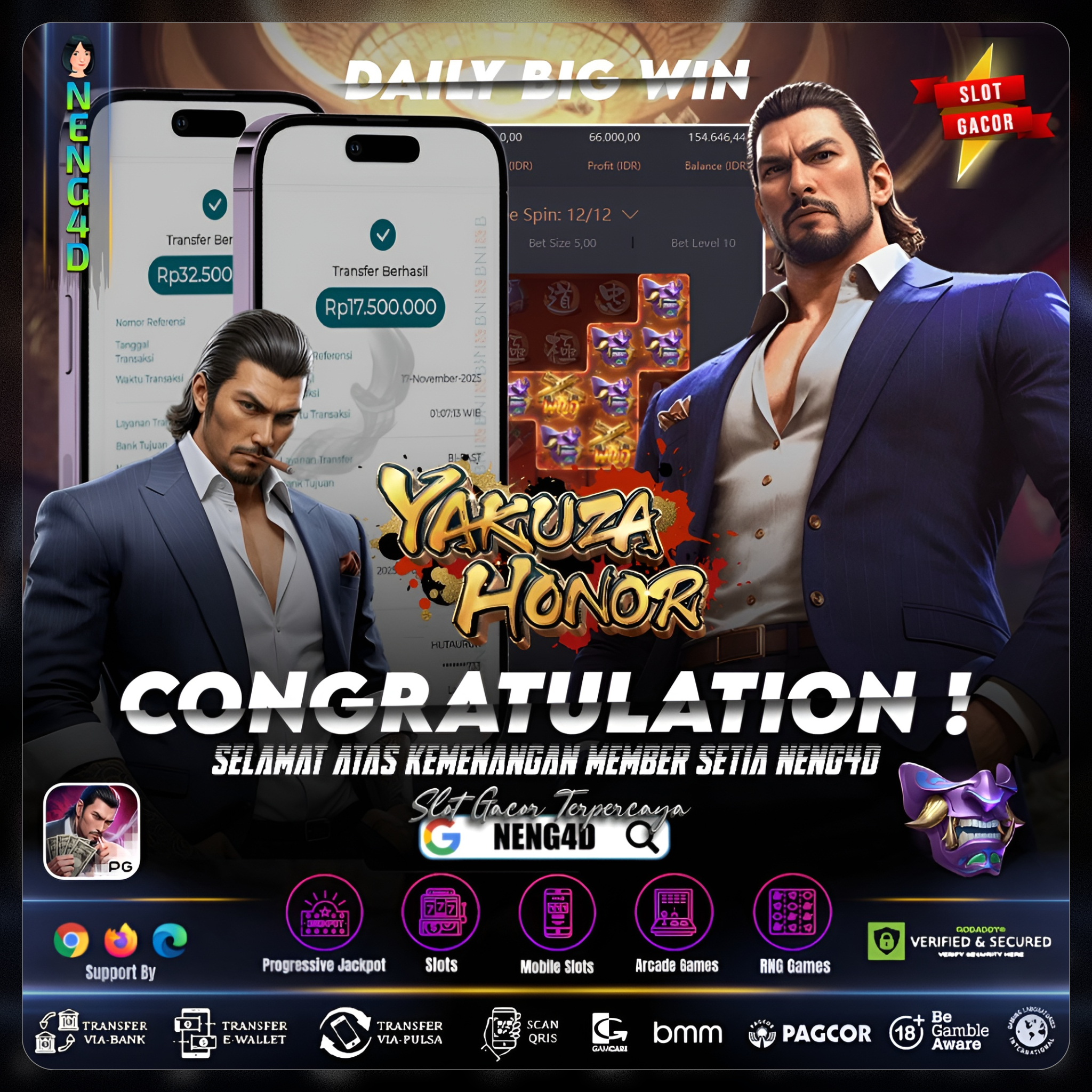 BARENG NENG4D JACKPOT PAUS DI YAKUZA HONOR PG SOFT