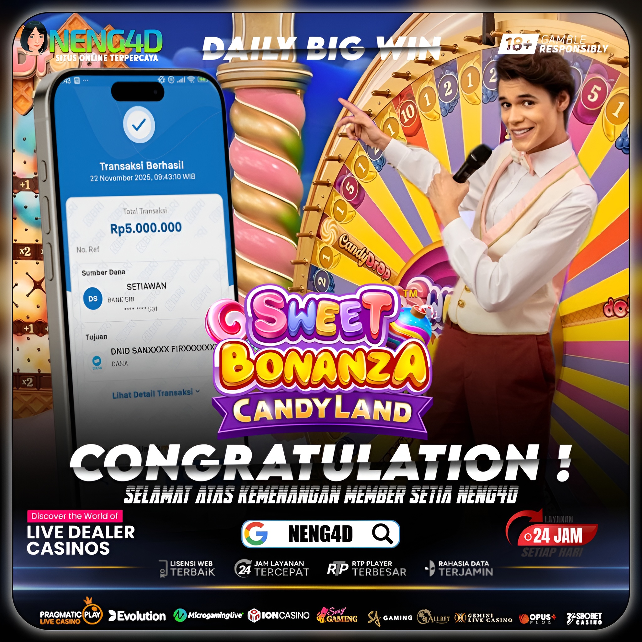 KEMENANGAN MEMBER SETIA NENG4D