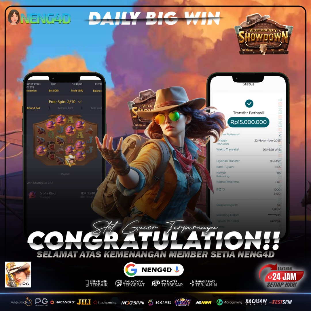 MENANG 15 JUTA MAIN DI WILD BOUNTY SHOWDOWN PG SOFT