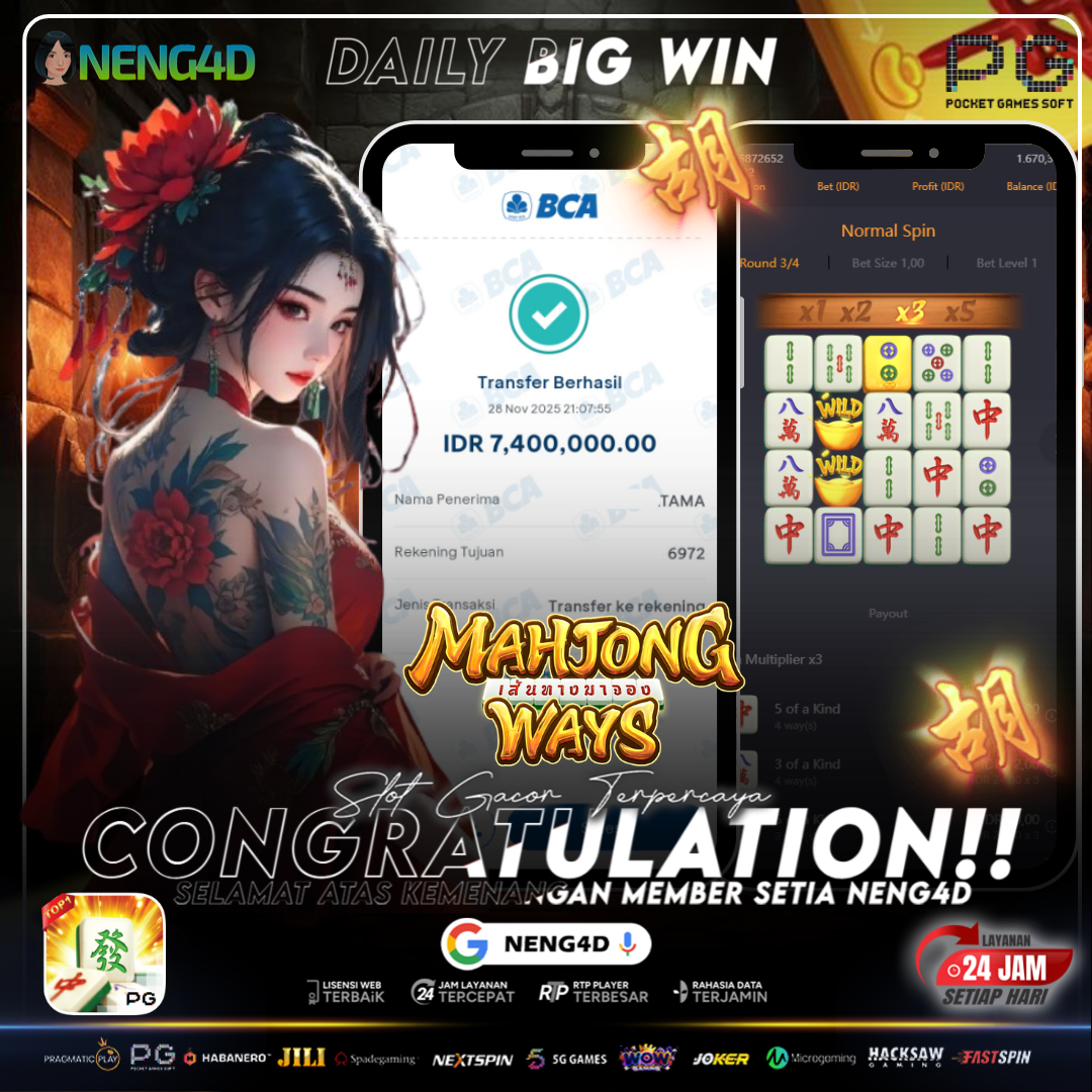 KEMENANGAN MEMBER SETIA NENG4D