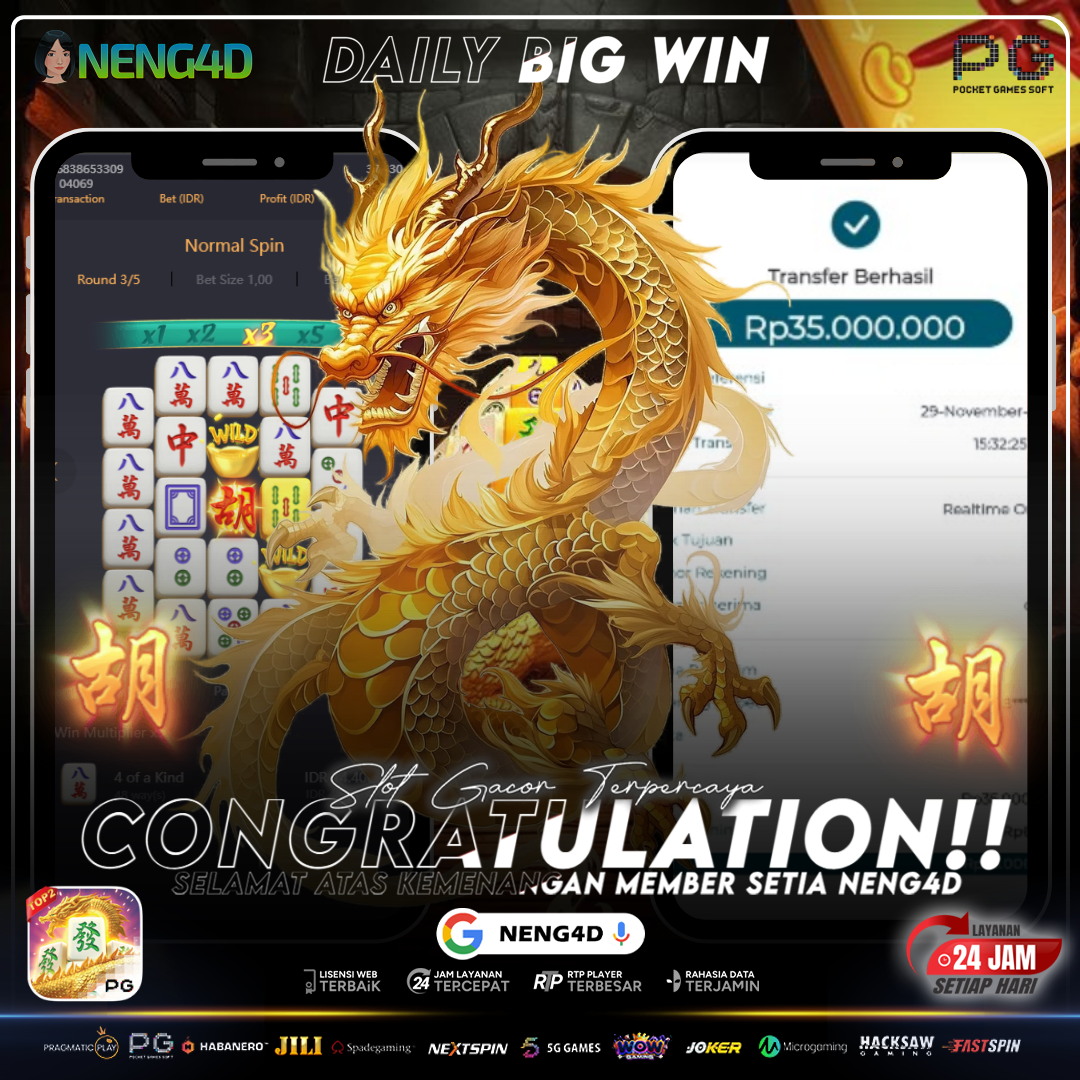 MEMBER SETIA NENG4D MENANG 35 JUTA DI MAHJONG WAYS 2 PG SOFT