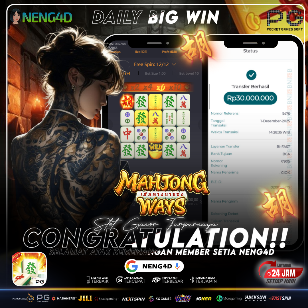 KEMENANGAN MEMBER SETIA NENG4D